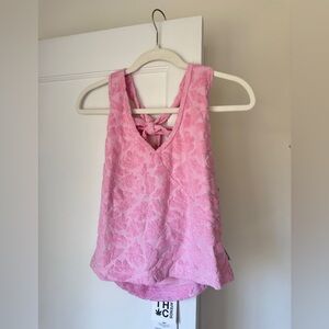 NWT Afends pink terrycloth halter tank